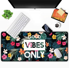 INOVERA Anti-Slip Gaming Mouse Pad | Shortcut Keys Rubber Stitched Mat |Desk Accessories for Laptop, Computer Home, Office (Black, 800L x 300B mm)