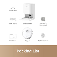 DREAME L10 Prime Robot Vacuum and Mop, Self-Cleaning Dual Mop Pads with Auto Drying, 3L Clean/Used Water Tank, 7mm Mop Lifting for Carpets, LDS Navigation with 3D Mapping, WiFi/App Control