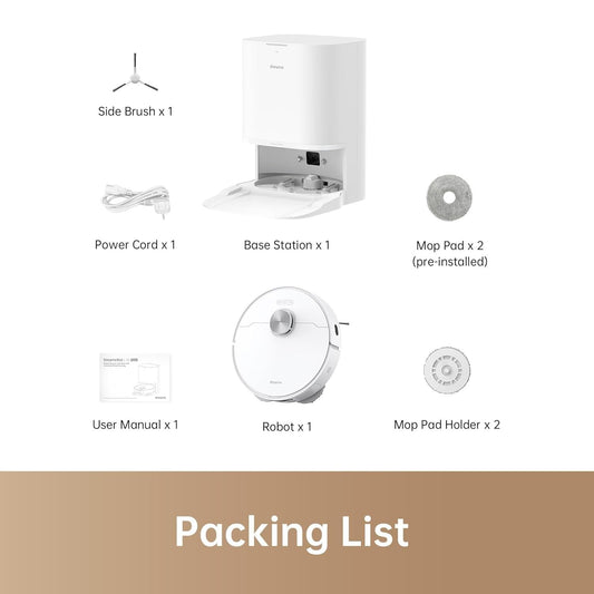 DREAME L10 Prime Robot Vacuum and Mop, Self-Cleaning Dual Mop Pads with Auto Drying, 3L Clean/Used Water Tank, 7mm Mop Lifting for Carpets, LDS Navigation with 3D Mapping, WiFi/App Control