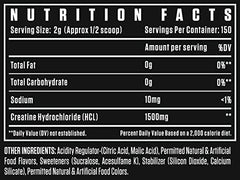 Dexter Jackson Black Series Creatine HCL | Blue Raspberry Flavor | 150 Servings, 300g | Premium Muscle Strength and Endurance Supplement