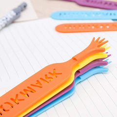 SYGA 4PCS Creative Bookmarks Hand Shaped Design Novelty Book Markers Bookmark Pad