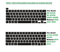 Midkart Matte Hard Shell Plastic Case Cover Compatible with MacBook Pro 13 Inch (Model M2 A2338 / M1 A2338 / A2289 / A2251 / A1706 / A1708 / A2159 / A1989, Release 2023-2016), Smoke Black
