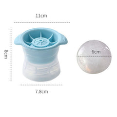 SYGA Round Silicone Sphere Ice Ball Mold Ice Maker Ice Ball Maker Ice Tray Mold Spherical Ice Tray Blue Large