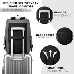 Storite Premium 15.6 Inch Laptop Backpack for Men & Women (Grey)