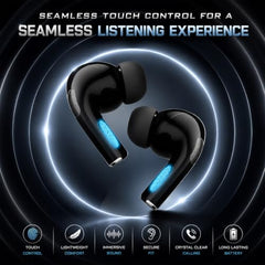 Kratos TW02 Ear Buds Wireless with 60H Playtime, Noise Isolation & Clear Calls, Bluetooth Earbuds with Voice Assistant, Ear Buds with Bluetooth V 5.3 & with Type C Fast Charging, IPX5 TWS Earphones