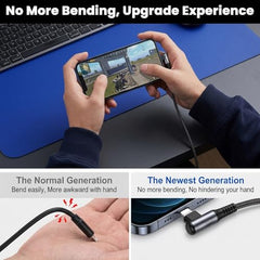 Verilux® 18W USB A to Lighting Fast Charging Cable, 480Mbps Data Synch