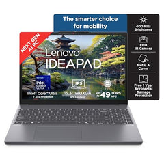Lenovo IdeaPad Slim 3 Intel Core Ultra 7 355 Next-Gen AI PC (16GB RAM/512GB SSD/15.3" (38.86cm)/WUXGA IPS/Copilot+ PC/Windows 11/MSO 365 Basic+Office 2024/Backlit Keyboard/Grey/1.6Kg), 83UR009PIN