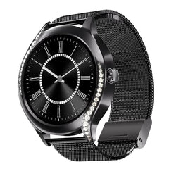 boAt Enigma Gem Women's Luxury Smart Watch w/ 1.19” (3.02cm) AMOLED Display, Emergency SOS Live Location Sharing, Female Wellness, Watch Face Studio, BT Calling, Watch for Woman (Rose Gold)