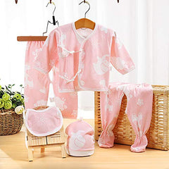SYGA 5 Pieces Newborn Baby Cotton Clothes_Blue