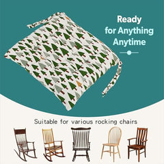 Kuber Industries 2 Pcs Cotton 16x16 Inch Chair Cushion for Sitting | Chairs Cushion For Home, Office, Dining Chair, Car, Meditation | Back Rest Support Chair Cushion with Ties | Plain - Cream