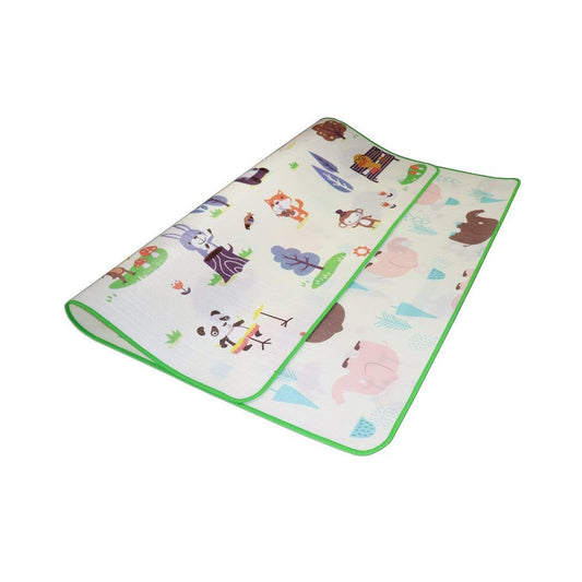 SYGA Double Sided Printed Waterproof Baby Play Mat Child Activity Foam Floor Crawling Baby Play Mat with Carry Bag (Multicolor)