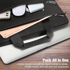 hirTa Ship 17.3 inch Laptop Messenger Sleeve Case Cover (Charcoal Black)