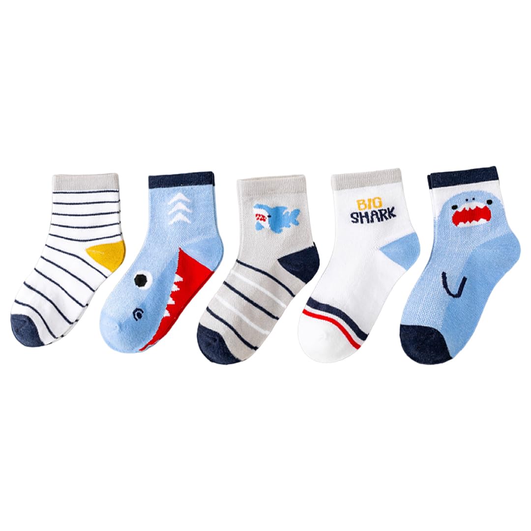 SYGA 5 Pairs Socks Baby Autumn And Winter Cotton Socks, Baby Calf Socks 9M - 24M