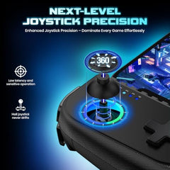 PunnkFunnk Gaming Controller Lite Wireless Bluetooth Gamepad for Android, iOS, PC & Smart TV with Turbo Function, Ergonomic Grip, Rechargeable Battery (X1 Pro Wired)