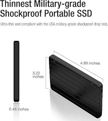 SP Silicon Power 2Tb Portable Ssd, USB-C, Aluminum Case USB 3.2 Gen 2 Type-C External Solid State Drive, Up to 520Mb/S, Bolt B75 Pro Series