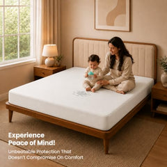 Utopia Bedding Waterproof Mattress Protector, Cotton Terry Fabric, King Size, Brown, Breathable & Elastic Fitted