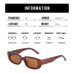 SYGA Women's Retro Small-Frame Square Sunglasses, Personalized Cross-Border Style Sunglasses (Black)