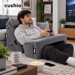 CUSHIO Lap Desk & Wedge Combo for Laptops, Study and Reading (Black)