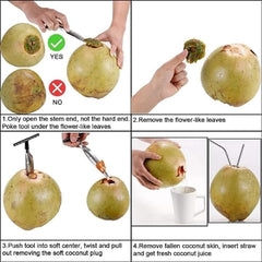 MOMISY Stainless Steel Coconut Opener Tool/Knife, Coconut Water Opener Driller Machine Driller Machine Nariyal Pani Opener Kitchen Acccessoires Tools
