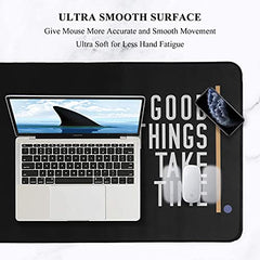 Seagull flight of fashion Large Extended Mouse Pad XXL with Non-Slip Rubber Base, Stitched Edge Mouse Mat for Laptop, Computer & Desk - 60 x 30 x 0.2 cm - World Map