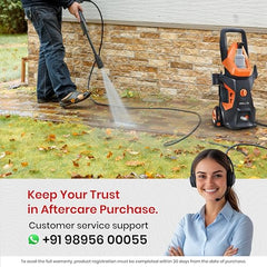 [2026 Enhanced Edition] IBELL WIND55 High Pressure Car Washer, 1800W Motor, 140 Bar Car Washer High Pressure Gun, 7.8 L/Min Flow, 5M Hose, Portable Pressure Washer, Incl 11 Accessories
