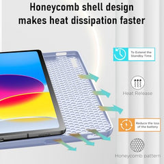 Robustrion Cover for iPad 11th Generation (A16) / 10th Gen Cover Case with [Right Side Pencil Holder] [Auto Sleep Wake] [Soft Back] (2022/2025), Case for iPad 11th 11"/ 10th 10.9" - Yellow