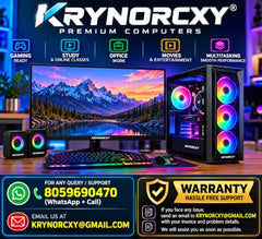 Premium Gaming Computer Desktop PC Full Set with Core i7 3770, HD Graphics 4000, 16GB RAM, 256GB SSD+1TB HDD, 4 Fan RGB Black Cabinet, 22 Inch LED Monitor, RGB Keyboard & Mouse, Windows 11 Pro, WiFi