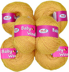 M.G ENTERPRISE MG Baby MelonKnitting Wool 200 Wool Thread for Crochet & DIY Craft Projects