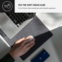 DailyObjects Large Premium Vegan Leather Desk Mat|Anti-Skid|Anti-Slip|85*45cm|Reversible Desk spread Turf Desk/Laptop Mat for Work from Home/Office/Gaming- Extended mouse pad and keyboard desk pad-Tan