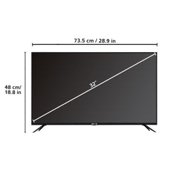 IBELL 80cm (32 inches) Smart LED TV - HD Ready, Android 9.0, Smart Features, Crisp Display, Sleek Design (Black)
