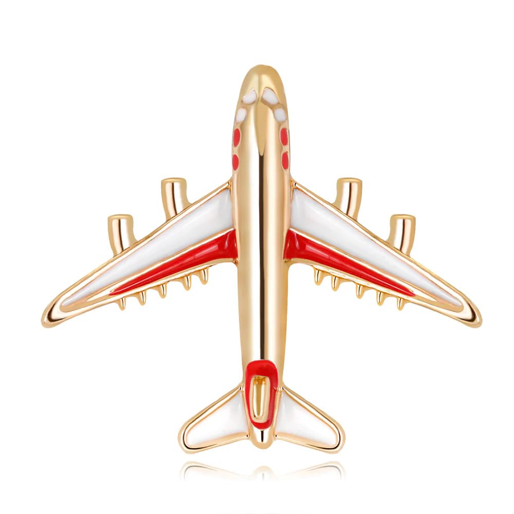 SYGA Brooch Pin Fashion Crystal Rhinestone Jewellery Pin Vintage Clothing Accessories Decoration Aircraft Fashion Brooches for Women- S63