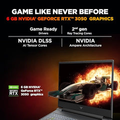 HP Smartchoice Victus, 14th Gen Intel Core i5-14450HX, 6GB RTX 3050, 24GB DDR5(Upgradeable) 512GB SSD, 144Hz, 300 nits, 15.6''/39.6cm, Win11, Office 24, Mica Silver, 2.3kg, fa2303/15tx, Gaming Laptop