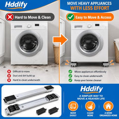 Extendable Roller Base Appliance Washing Machine Dolly Floor Protector | This distinct title prioritizes the functional utility and extendable design to differentiate from existing