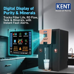 KENT Supreme IoT RO Water Purifier|RO+UF+UV+Alk+Cu+TDS Control+UV In-Tank | IoT Enabled | Alkaline Water with pH 8-9.5 | 8L | 20LP/Hr Ideal For Borewell/Tanker/Municipal Water