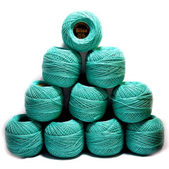 Dhruv Crafts Crochet Cotton Thread Yarn for Cross Stitch, Knitting, Embroidery & Craft Projects, Mercer Crochet Thread Ball, Shade B25 Red, 20 Gram, 0.5 MM Thickness, Sewing & DIY Supplies