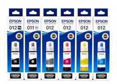 Gungun 011 & 012 Refill Ink Compatible for Epsan L8180 / L8160 Printer Ink Code (70 ml x C/M/Y/BK/PB/GY) Ink Bottle (011/012 Ink Set OG (6 Color))