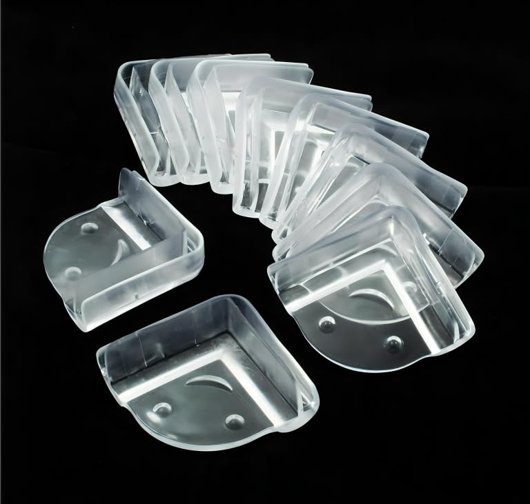 SYGA Set of 12 Transparent C Shape Baby Safety Corner Gaurd Baby Proofing Corner Protector