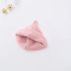 SYGA Baby Winter hat Baby Woolen Knitted Unisex Hat -Pink (6-18 Month)