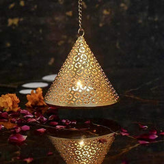 The Purple Tree Aluminium Hanging Butterfly Tealight Candle Holders Combo Pack (Pack of 4)