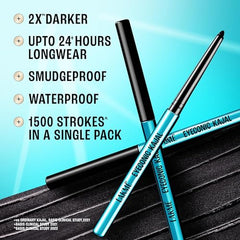 Lakme 9-5 Eyeconic Kajal, Classic Brown, Smudgeproof and Waterproof that lasts upto 24H, for 2x dark pigment, 0.35g