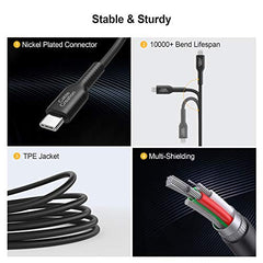 CableCreation Lightning to USB Data Sync Cable [MFi Certified] 0.5 FT