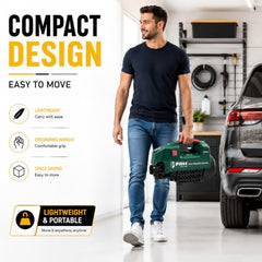 Pilot High Pressure Car Washer Machine 2400W | 150 Bar Power Washer Machine | 11L/min Water Flow | Portable Pressure Washer for Car, Bike, Home Cleaning, Patio & Garden Use