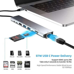 Multifunctional 4 Port USB Hub Docking Station Converter 4 in 1 USB 3.0 Docking Station for iPad Laptop Mobile Hard Drives