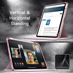 JETech 360° Rotating Case for iPad Air 11" M4/M3/M2 & Air 5/4 10.9", Black
