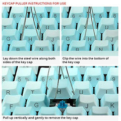 Eatech 2 In 1 Key Caps And Shaft Puller Remover Tool Fixing Durable Accessories Unloading For Gaming Keyboard Switches Remover Tool, Wired, Multicolor