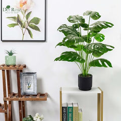 Der Rose 28" Fake Plants, Artificial Monstera Plants Indoor
