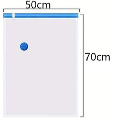 SYGA 6 Pieces Space Saver Vacuum Bag for Cloth Storage Bags with Manual Vacuum Pump_(2 * 2XL(70x100 cm),2 * 3XL(80x120 cm),2 * 4XL(90x130 cm)
