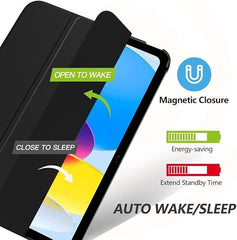 ProElite Cover for Xiaomi Mi Pad 8/8 Pro/Mi Pad 7/7 Pro 11.2 inch Cover, Flip Case Cover with Transparent Back & Stylus Pen [Auto Sleep Wake Support], Black