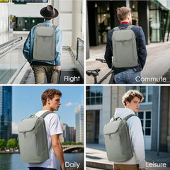 Red Lemon BANGE Captain Business Smart Backpack Water-Resistant fit 15.6 Inch Laptop Backpack with USB Charging Port,Travel Durable Backpack for Men and Women (Black)