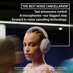 Sony WH-1000XM5 Best Active Noise Cancelling Wireless Bluetooth Over Ear Headphones with Mic for Clear Calling,Battery Life 30 Hours -Black